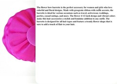 Pink Magenta Hair Bow Barrettes Flower Ruffle Button Grosgrain Ribbo Women Girls