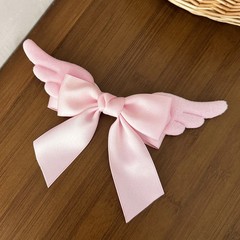 Cute Angel Wings Hair Clips for Large Bowknot Metal Duckbill Clip Girl’s Hair A