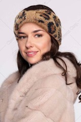 ScarvesMe C.C Women Warm Leopard Jacquard Animal Soft Winter Cable Knit Headband