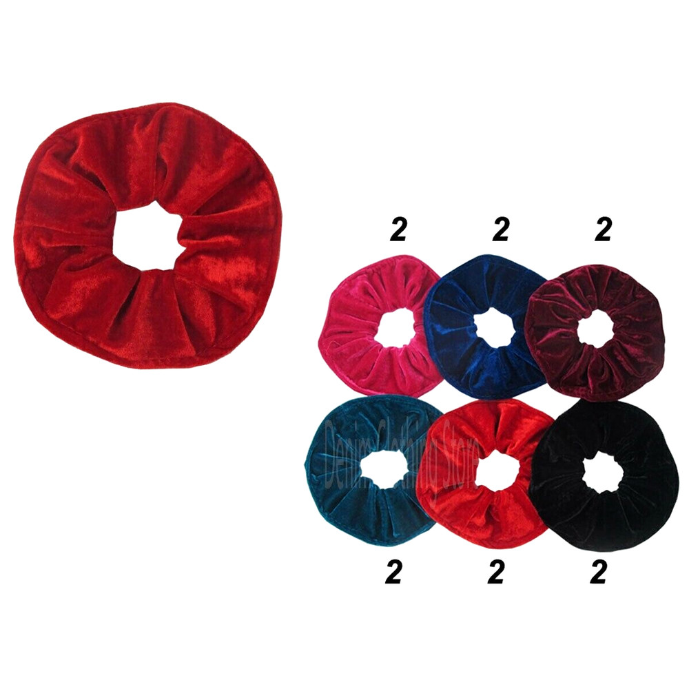 12pcs Women Girl Hair Scrunchies Velvet Elastic Hair Bands Scrunchy Rope Ties 5″