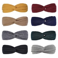 Twist Knotted Headbands for Women – Boho Stretchy Non-Slip Hair Bands, Yoga & Wo