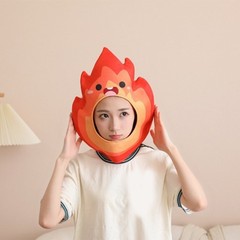 Flame Shape Pullover Hat Soft Breathable Headcover Hat for Carnivals Stage Show