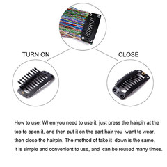 19.7 Inch Clip in Hair Fairy Tinsel Kit Clips Clip on Glitter Hair Tinsel Extens