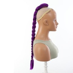 26″ big ponytail boxing braid 100% heat resistant synthetic fiber hair clip in