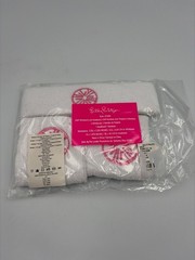 Lilly Pulitzer White Wristband Headband Set Pickleball Tennis Workout Healthcore
