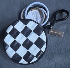 Goody x MacKenzie Childs Round POUCH Purse Charm with Elastic 15CT