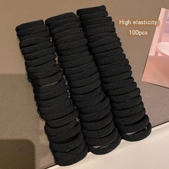 50/100pcs Colorful Hair Ties Korean Style Trendy Colorful Comfort Hair Accessori