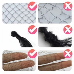 100/200PCS Invisible Hair Net Elastic Edge Mesh Hairnets Sport Bun Cover Snood