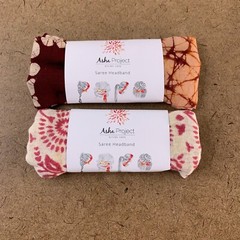 Women’s Colorful Printed Saree Headbands NWT