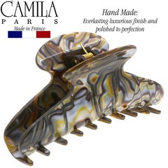 Handmade Onyx French Hair Clip for Thick Long Curly Wavy Hair – Strong Hold Claw
