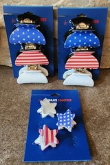 JULY 4TH HAIR CLIPS Celebrate Together Kohl’s RED~WHITE~BLUE SHIPS FREE!!