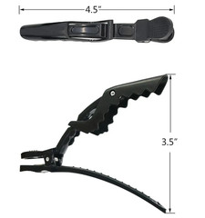5PCS Alligator Hair Clips – Double-Hinged Plastic Sectioning Clamps for Salon