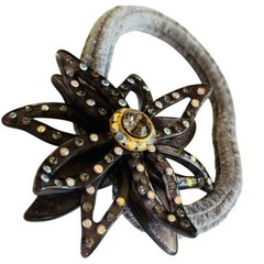 MC DAVIDIAN Hair Tie ponytail holder Sparkling SWAROVSKI Crystal Jeweled France