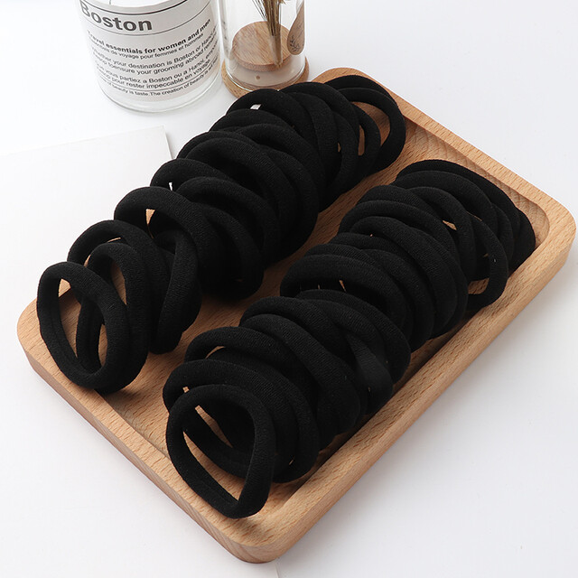 Women Elastic Hair Ties Seamless Hair Bands Ponytail Holders No Crease Damage US