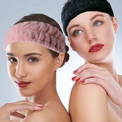 3 Pack Microfiber Towel Headbands for Washing Face, Facial Headbands Makeup