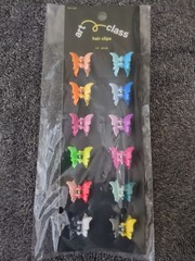 art class®️ Six Pack Hair Clips Multicolor Butterflies