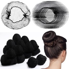 500 Pcs Nylon Hair Nets for Food Service, 24″ Elastic Edge Mesh, Invisible Black