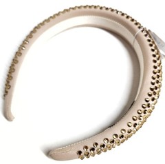 J.Crew Rhinestone Studded Headband Light Khaki Multi Embellished One Size NWT