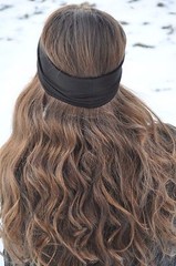 Womens Wide Headband 3 For $14.95 Stretch Girls Hair Black Gray Pink Purple