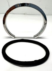 Maria Shireen The Original Athleisure Stainless Steel Silver Hair Tie Bracelet