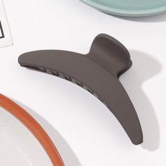 Scrub Big Clip Korean Crescent Moon Shaped Geometric Solid Color Matte Hairpins