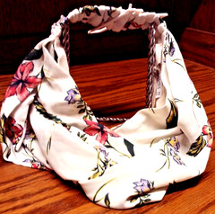 NWOT A New Day Colorful Floral Print- Front Headband Soft Stretchy-Rayon 377