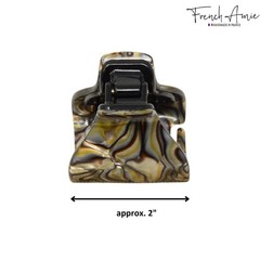 French Amie Big Fat Handmade Cellulose Acetate Small Jaw Hair Claw for Women and