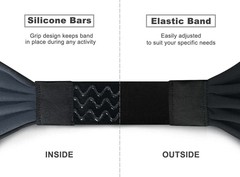 Sports Headband Wicking Moisture Elastic Sweatband Tennis Yoga Fitness Headwrap