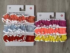 Lululemon Skinny Reflective Scrunchie 3Pack Bundle Of 2