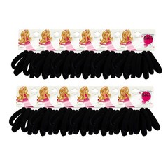 96 pcs Bulk Black Elastic Hair Ties Ponytail Holders *US SELLER*