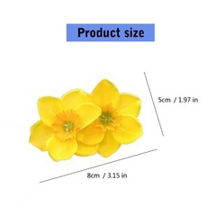 2lots Elegant Double Flower Hair Clip Fashionable Light weight Hair Barrettes