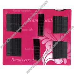 160 pc BOBBY PINS Metal Hairpin Hair Clip Slides Clasp Barrette Glossy Black B07