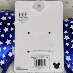 Disney Minnie Mouse Patriotic Stars and Stripes Sequin Americana Headband Ears
