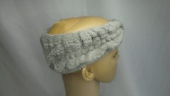 6Pc Soft Plush Spa Makeup Headband Gray
