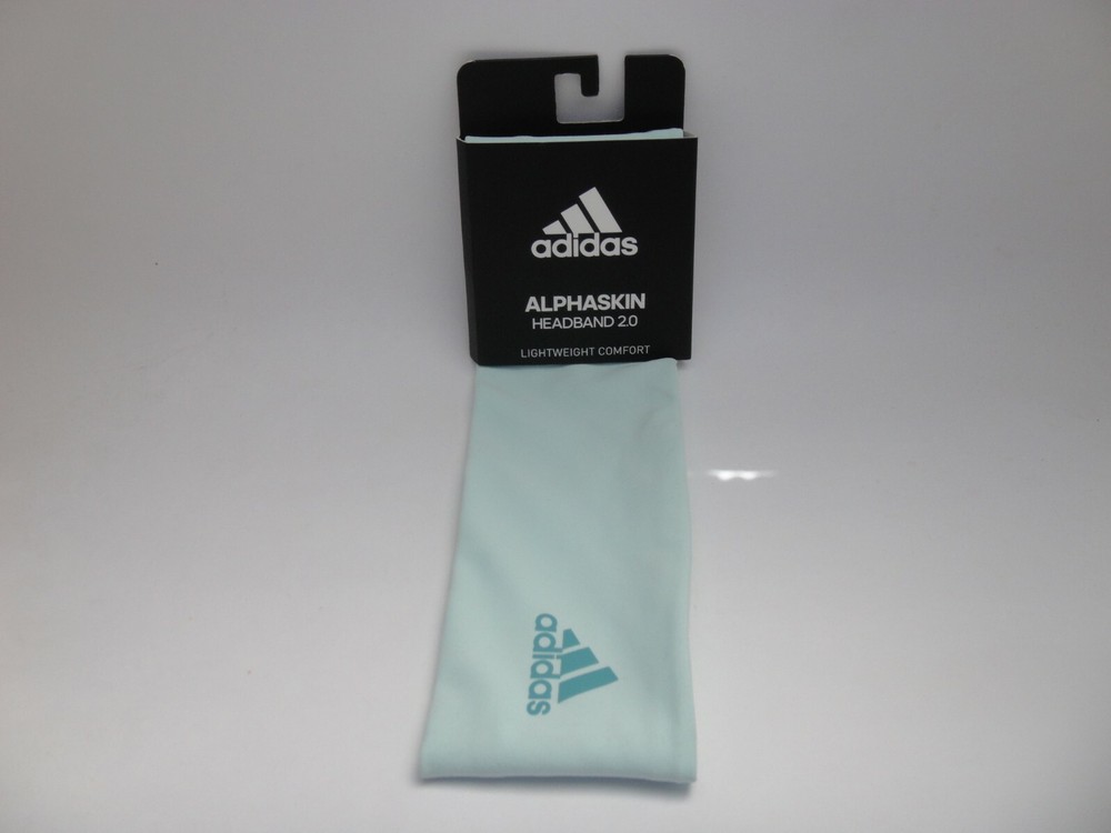 Adidas ALPHASKIN Headband 2.0 Halo Mint Green 91% Polyester 9% Spandex Washable