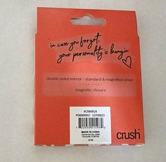Crush Beauty Lot: 2x Kinda Spiraling Coil Hair Ties & Compact Pocket Mirror NEW