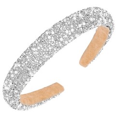 Rhinestone Padded Crystal Headband – Women’s Glitter Bling Pearls Jeweled Hai…