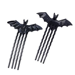 2pcs Lovely Bat Hairclip Sweet Simple Hair Pin Cartoon Pattern Hollows Barrettes