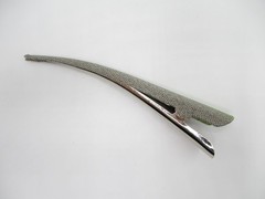 Green Gray Large Kimono Hair Clip, 130mm Long Metal Upcycled Silk Hair Stick