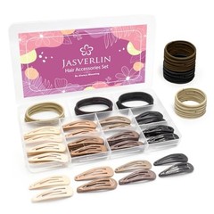 140pcs Snap Hair Barrettes for Women Thin Hair Set, 80pcs Metal Snap Hair