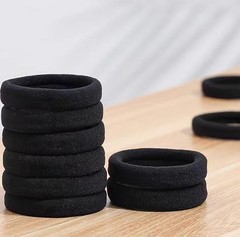 200PCS Black Hair Ties Strong Elastic No Damage Seamless Bands All Hair Types