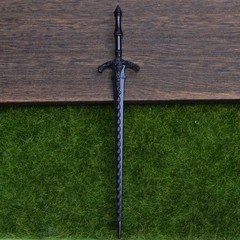 2PCS Retro Viking Hair Sticks – Black Gothic Metal Sword Hair Pins for Women,…