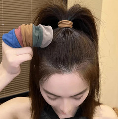 4pcs Thick Elastic Hair Tie Scrunchie Ponytail Holder Set Hair Accessories