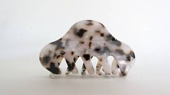Mixed black brown beige white hair claw clip