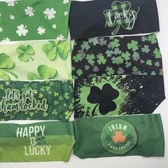 LOT Bondi Band St. Patrick’s Set Of (8) Headbands- 4” Tapered – Assorted NEW
