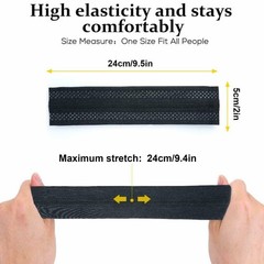 Sweatband Sports Headband Yoga Gym Running Stretch Head Hair Band for Men Women