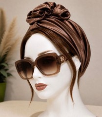 Handmade Luxury Satin Hair Bonnet Hidden Stitch Wire Support Non Slip Adjustable