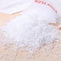 2000pcs Mini Hair Ties Kid Girl Colorful Elastic Rubber Hair Bands Ponytail Hair