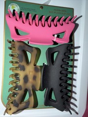 SUNDAY STATE Set Of 3 CLAW HAIR CLIPS Great For Long Hair NWT
