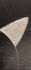 Rhinestone Studded Cat Ears Metal Headband